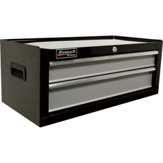 Homak SE Series 27in. 2 Drawer Middle Tool Chest   Black, 26 1/2in.W x 12 1/2in.