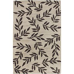 Hand tufted Beige Wool Trailing Vines Rug (5 X 8) (BeigePattern FloralTip We recommend the use of a non skid pad to keep the rug in place on smooth surfaces.All rug sizes are approximate. Due to the difference of monitor colors, some rug colors may vary