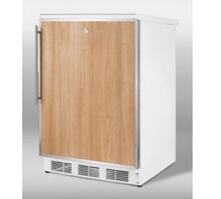 Summit Refrigeration Undercounter Refrigerator w/ Single Section & Flat Door Liner, White, 115v, 5.5 cu ft