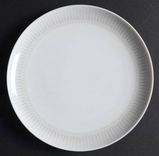 Sango Horizon Salad Plate, Fine China Dinnerware   Gold & Gray Lines On Border