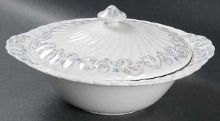 Johnson Brothers Encore Round Covered Vegetable, Fine China Dinnerware   Regency