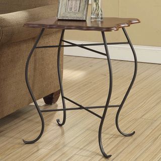 Kristin Wood Top Accent Table