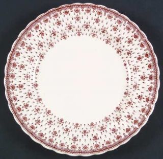 Spode Fleur De Lys Brown (Earthenware,No Trim) Dinner Plate, Fine China Dinnerwa
