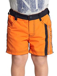Armani Junior Toddlers & Little Boys Colorblock Swim Trunks   Orange
