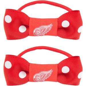Detroit Red Wings Little Earth Bow Pigtail Holders