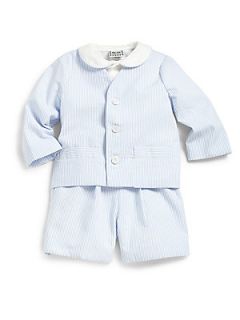Florence Eiseman Infants Eton Three Piece Suit Set   Blue