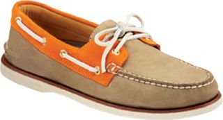 Mens Sperry Top Sider Gold Cup A/O 2 Eye   Tan/Orange Leather Sailing Shoes