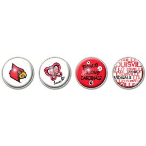 Louisville Cardinals 4 Piece Magnet Pack