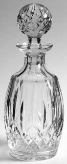 Waterford Lismore Spirit Decanter W/Stopper   Vertical Cut On Bowl,Multisided St