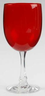Fostoria Fascination Ruby Water Goblet   Stem #6080, Red Bowl
