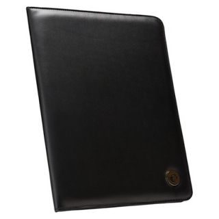Case it Smooth Faux Leather Padfolio   Black