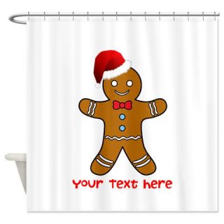 gingerbread man santa claus Shower Curtain  Use code FREECART at Checkout