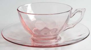 Heisey Yeoman Hawthorne(Lavender) Cup and Saucer Set   Stem #1184,  Hawthorne (L