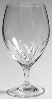 Nachtmann Fleurie Tulip Beer Glass   Clear, Polished & Gray Cut, No Trim