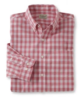 Wrinkle Resistant End On End Sport Shirt, Slim Fit Gingham Tall