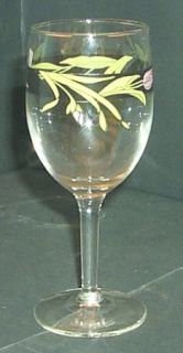 Fairfield Vanessa 8 Oz Glassware Goblet, Fine China Dinnerware   Black Border