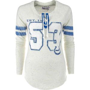 Indianapolis Colts GIII NFL Womens Kickoff Lace Up T Shirt