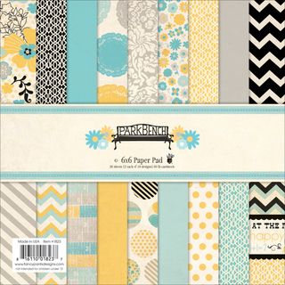 Park Bench Paper Pad 6x6 36/sheets 18 Designs/2 Each