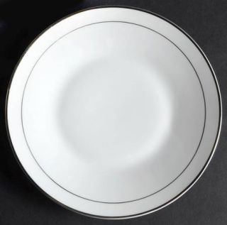 Quality Crafts Reflection Bread & Butter Plate, Fine China Dinnerware   All Whit