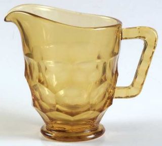 Viking Georgian Amber Creamer   Stem #6900, Amber