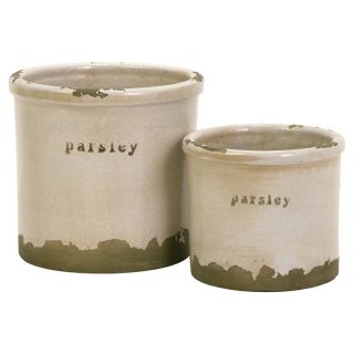 Parsley Sage Pots   Set of 2 Multicolor   76011 2