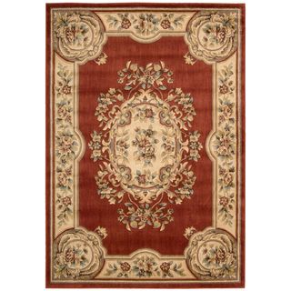 Aubusson Collection Rust Rug (33 X 53)