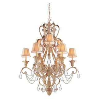 Crystorama 6709 CM Winslow Chandelier   36W in. Champagne Multicolor   6709 CM