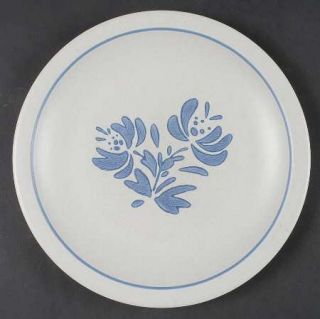 Pfaltzgraff Yorktowne (Usa) Dinner Plate, Fine China Dinnerware   Blue Floral,Sm