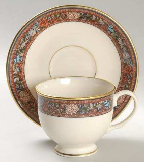 Lenox China Witherspoon Footed Cup & Saucer Set, Fine China Dinnerware   Preside