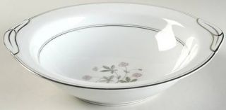 Noritake Duane 10 Round Vegetable Bowl, Fine China Dinnerware   Platinum & Gree