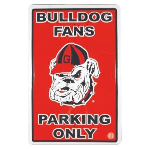 Georgia Bulldogs Parking Sign