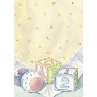Baby Blocks Flat cards   Multicolor