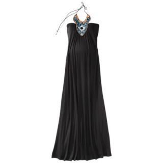 MERONA Black Beaded Maxi Dress   M