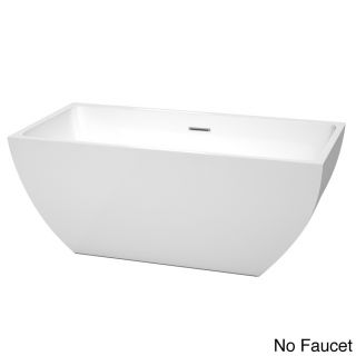 Rachel 59 inch White Acrylic Soaking Bathtub