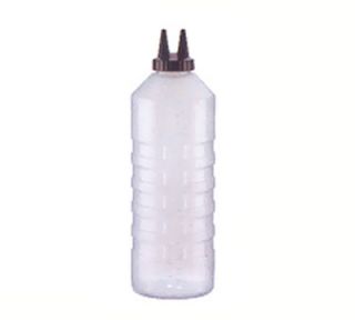 Vollrath 32 oz Twin Tip Squeeze Bottle   Clear with Clear Cap