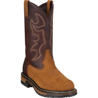 Rocky 11in. Branson Roper Steel Toe EH Western Boot   Brown, Size 7, Model# 6732