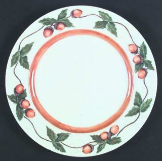 Fitz & Floyd English Oaks Dinner Plate, Fine China Dinnerware   Brown&Green Leav