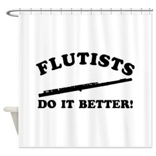  Cool Flutists Designs Shower Curtain  Use code FREECART at Checkout