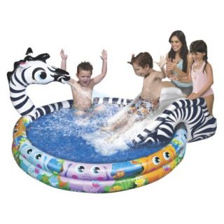 Banzai Spray N Splash Pool   Zebra