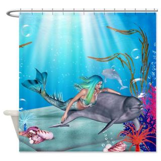  The Mermaid Shower Curtain  Use code FREECART at Checkout
