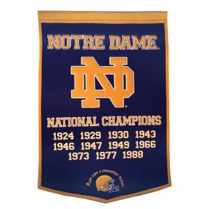 Notre Dame Fighting Irish Dynasty Banner