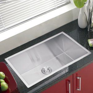 Water Creation SS US 3019A Stainless Steel Sinks 30 In. X 19 In. Zero Radius Sin