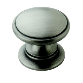 Amerock Traditional Antique Silver Cabinet Knob (pack Of 5) (Die cast zincFinish Antique silverIncludes installation screwsDimensions 1 1/4 inches wide with 1 1/8 inch projectionModel number BP53012AS)