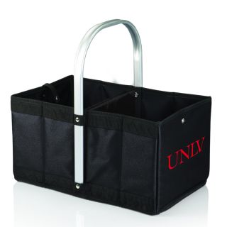 University Of Nevada Las Vegas Rebels Black Urban Picnic Basket (Black/ University of Nevada Las Vegas logoOpen 8.5 inches high x 9.5 inches wide x 15.8 inches longFolded 15 inches high x 2.3 inches wide x 10 inches long )