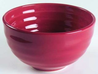Gibson Designs Circularity Shades Red Soup/Cereal Bowl, Fine China Dinnerware  