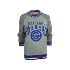 Chicago Cubs Mitchell and Ness MLB Broad Street Crew Sweatshirt