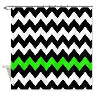  Black and Green Chevron Shower Curtain  Use code FREECART at Checkout