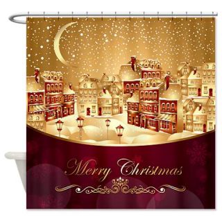  Elegant Christmas Shower Curtain  Use code FREECART at Checkout