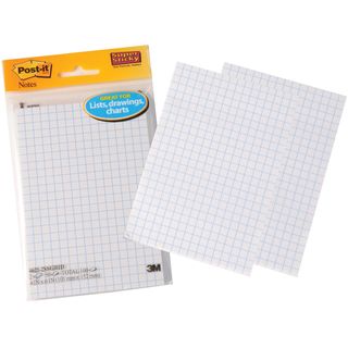 Post it Super Sticky Notes On Grid Paper (pack Of 2)