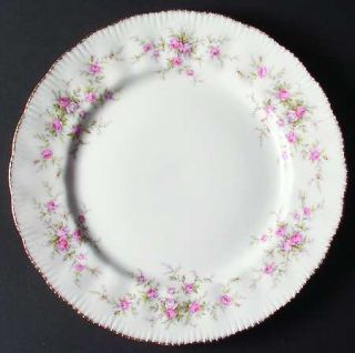 Paragon Victoriana Rose Dinner Plate, Fine China Dinnerware   Pink Roses, Ferns
